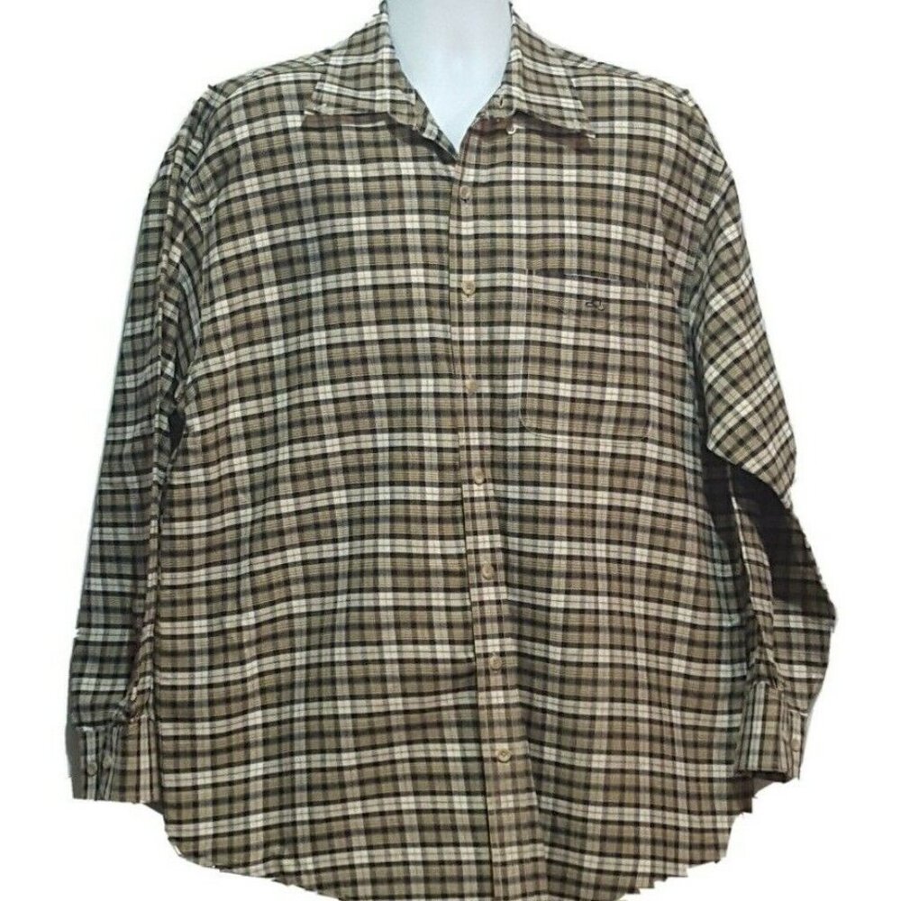 Resistol Mens Shirt Button Up Large Long Sleeve Plaid Cotton Rodeo Cowboy - Picture 2 of 7